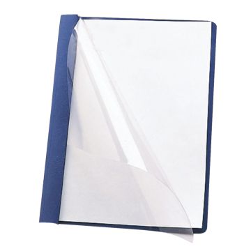 Heavyweight Paper Report Covers with Clear Front - Black / Letter / 25