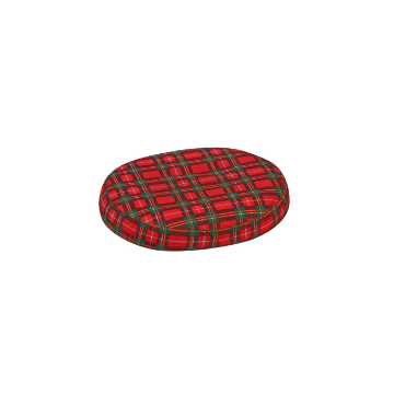 Briggs Healthcare Donut Pillow with Plaid Pillow Cover - Each - Small