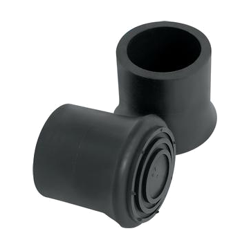 Cane Tip, 1" diameter, Gray - Package of 2