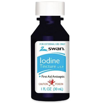 Iodine Tincture 2% First Aid Antiseptic 1 oz Bottle - VI Jon