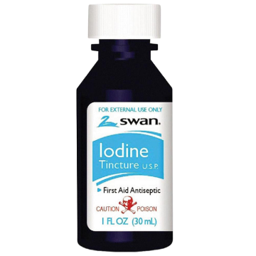 Iodine Tincture 2% First Aid Antiseptic 1 oz Bottle - VI Jon