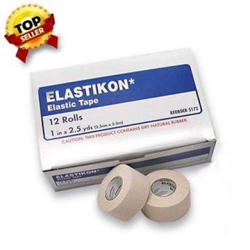 Elastikon Elastic Adhesive Tape 1" 12 Pack by Johnson & Johnson - Box of 12, 1 inch X 2.5YDS