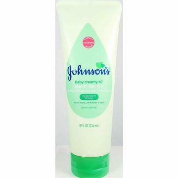 Baby Creamy Oil (Aloe & Vitamin E) 8 fl oz by Johnson's