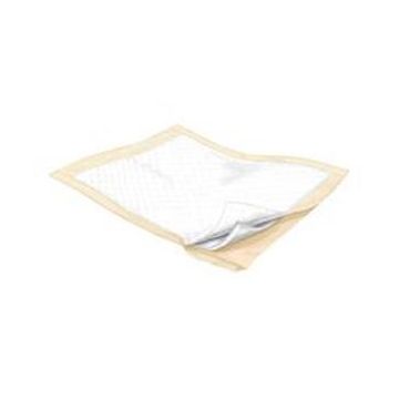 Disposable Underpad Wings Fluff / Polymer Heavy Absorbency Plus by Covidien - 23 x 36 / Bag of 10 / Beige Backsheet