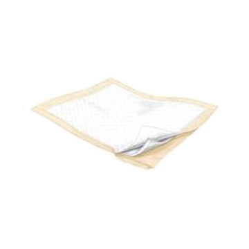 Disposable Underpad Wings Fluff / Polymer Heavy Absorbency Plus by Covidien - 23 x 36 / Bag of 10 / Beige Backsheet