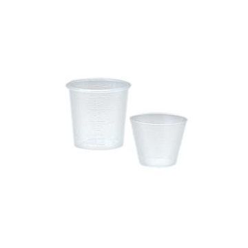 Graduated Medicine Cup 1 oz. Clear Plastic Disposable