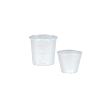 Graduated Medicine Cup 1 oz. Clear Plastic Disposable