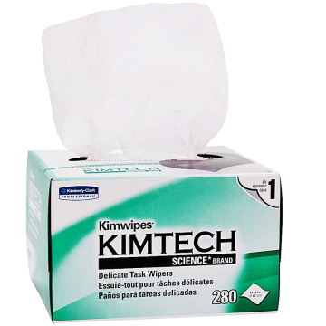 Kimtech Science Kimwipes Delicate Task Wipes, Light Duty, Dispenser Box 4 x 8-1/5 Inch NonSterile, 286 Count