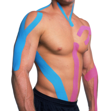 Kinesiology Tape Roll by Therapist’s Choice - 2 Inch x 105 Feet Roll / Black
