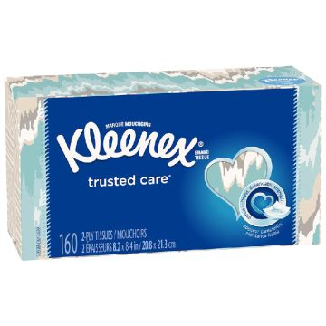 Kleenex Trusted Care Facial Tissues 2-Ply 160 Count