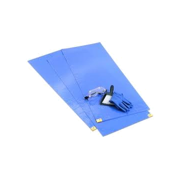 ChemoPlus Adhesive Contamination Control Floor Mat, Blue, 18" x 46" by Covidien/Kendall