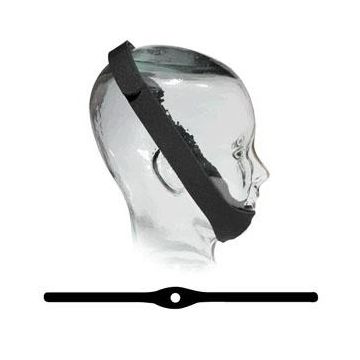 Universal Neoprene Chinstrap, Black, One Size by Sunset Healthcare