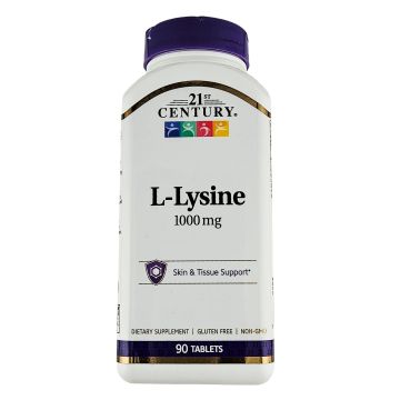L-Lysine 1000 mg 90 Tablets by 21st Century