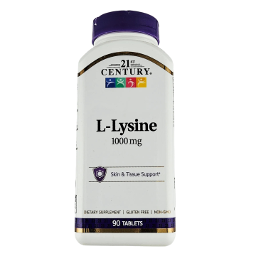 L-Lysine 1000 mg 90 Tablets by 21st Century