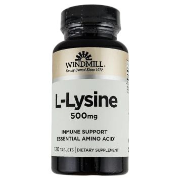 L-Lysine 500 mg 120 Tablets by Windmill