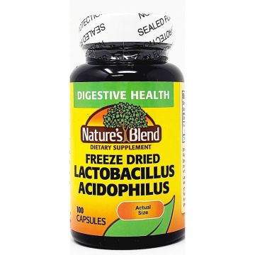 Lactobacillus Acidophilus (Freeze Dried) 100 Capsules by Natures Blend
