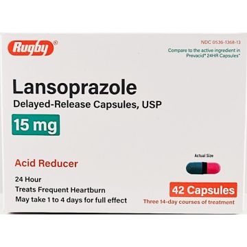 Lansoprazole 15 mg Delayed Release Capsules by Rugby