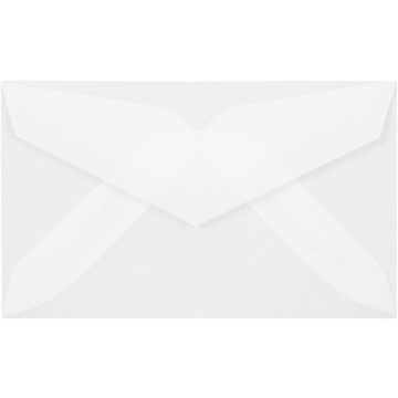 3 Drug 2 5/16 x 3 5/8 Envelopes - Clear Translucent 28lb