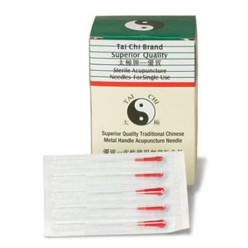 Tai-Chi Single Needles by Lhasa Oms Inc - Box of 100 - Box of 100,0.25 X 75mm.