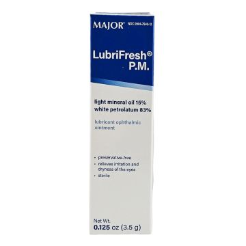 LubriFresh PM Eye Ointment (1, 3, 6 or 12 Pack) by Major - 6 Pack