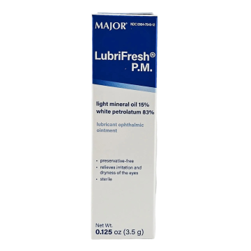 LubriFresh PM Eye Ointment (1, 3, 6 or 12 Pack) by Major - 6 Pack