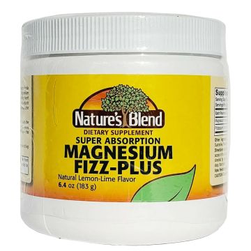 Magnesium Fizz-Plus, 6.4 oz by Natures Blend
