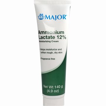 Ammonium Lactate Cream 12%, (Fragrance Free) 4.9 oz Tube by Major