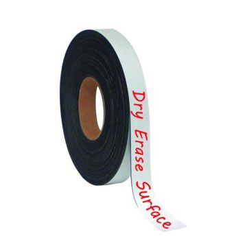 MasterVision 1"x50' White Magnetic Dry-Erase Tape Roll