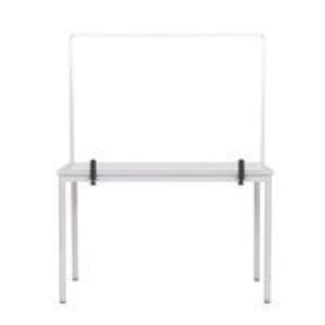 Mastervision Protector Series Attachable 40" x 27" Glass Desktop Board/Screen with Aluminum Frame
