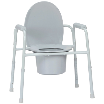 McKesson Deluxe All-In-One Steel-Welded Commode