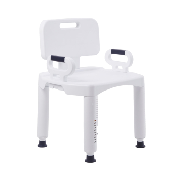 McKesson Removable Arm Rail Plastic Removable Back Bath Bench