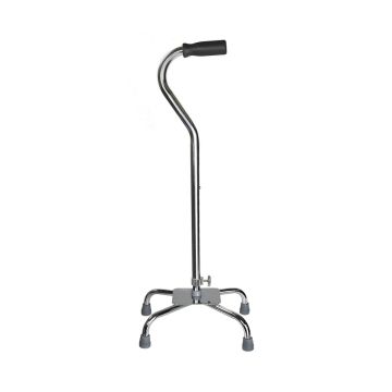 McKesson Steel Chrome Offset Quad Cane