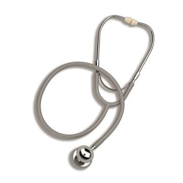 Caliber Dual Head Pediatric Stethoscope, 30 inch L, Gray by Briggs Healthcare