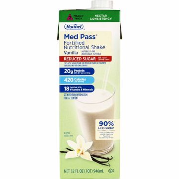 Med Pass® Reduced Sugar Vanilla Fortified Nutritional Shake