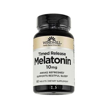 Melatonin 10 mg (Timed Release), 60 Tablets by Windmill