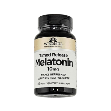 Melatonin 10 mg (Timed Release), 60 Tablets by Windmill