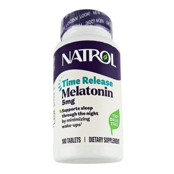 Melatonin 5 mg (Time Release) 100 Tablets by Natrol