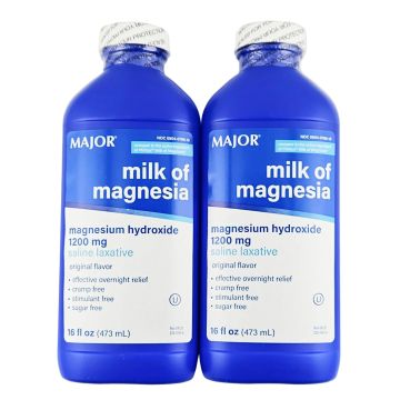 Milk of Magnesia 16 fl oz each (2 or 4 Pack) by Major - 4 Pack