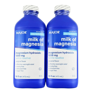Milk of Magnesia 16 fl oz each (2 or 4 Pack) by Major - 4 Pack