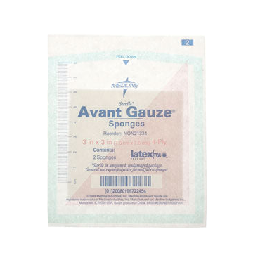 Avant Gauze Non-woven Sterile Sponges - 3 inch X 3 inch