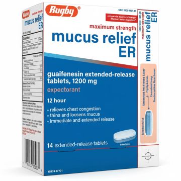 Mucus Relief ER Guaifenesin Extended-Release Tablets 1200 mg, 12-Hour Relief, Maximum Strength 14 Count