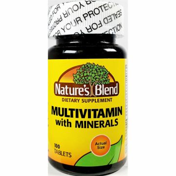 Multivitamin with Minerals, 100 Tablets by Nature's Blend