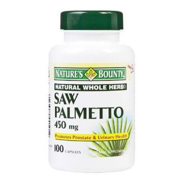 Natures Bounty Saw Palmetto 450mg Capsules, 100 Count