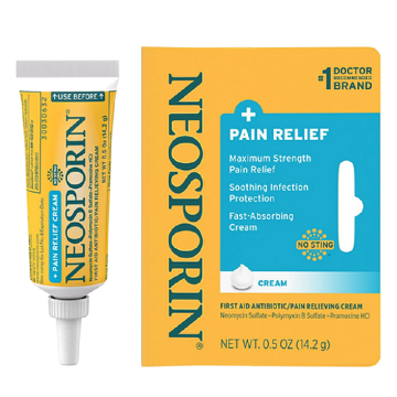 Neosporin First Aid Antibiotic Cream + Pain Relief Maximum Strength 0.5 oz
