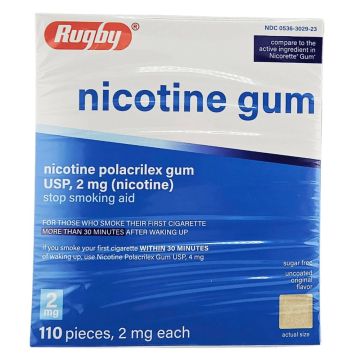 Nicotine Gum 2mg (Uncoated Original Flavor) 110 Pieces