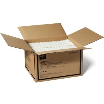 Professional Towels, 13" x 18", White, 2 Ply - Case of 500