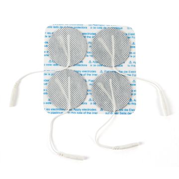 BodyMed Reusable Fabric-Backed Self-Adhering Electrodes - Package of 4 - 2 inch, Round