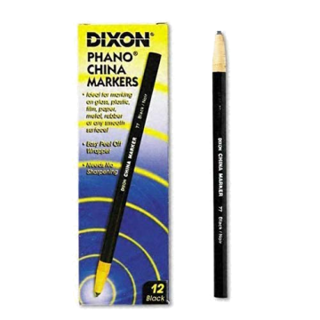 Sanford Peel-Off China Markers Box/12 - Black