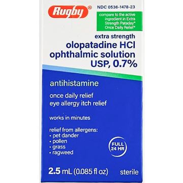 Olopatadine Hydrochloride Ophthalmic Solution 0.7% by Rugby