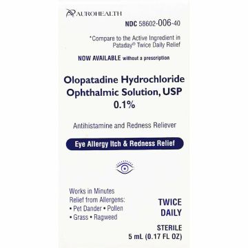 Olopatadine HCl Ophthalmic Solution 5 mL by Aurohealth